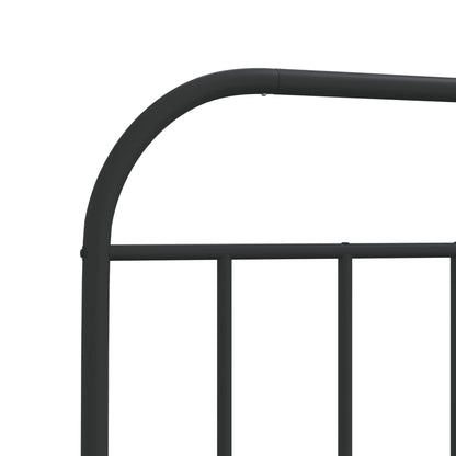 vidaXL Ersatz-Kopfteil Metall Schwarz 80 cm