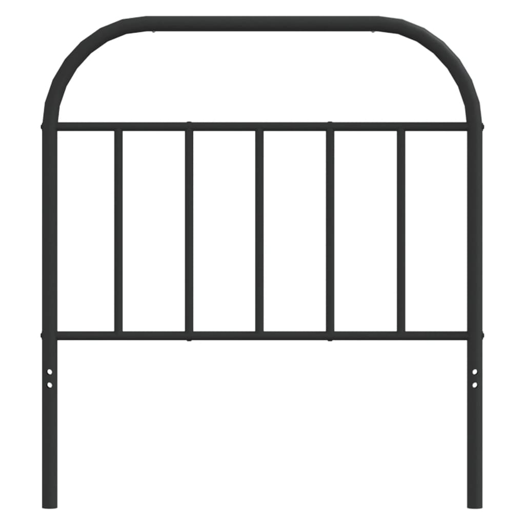 vidaXL Ersatz-Kopfteil Metall Schwarz 90 cm