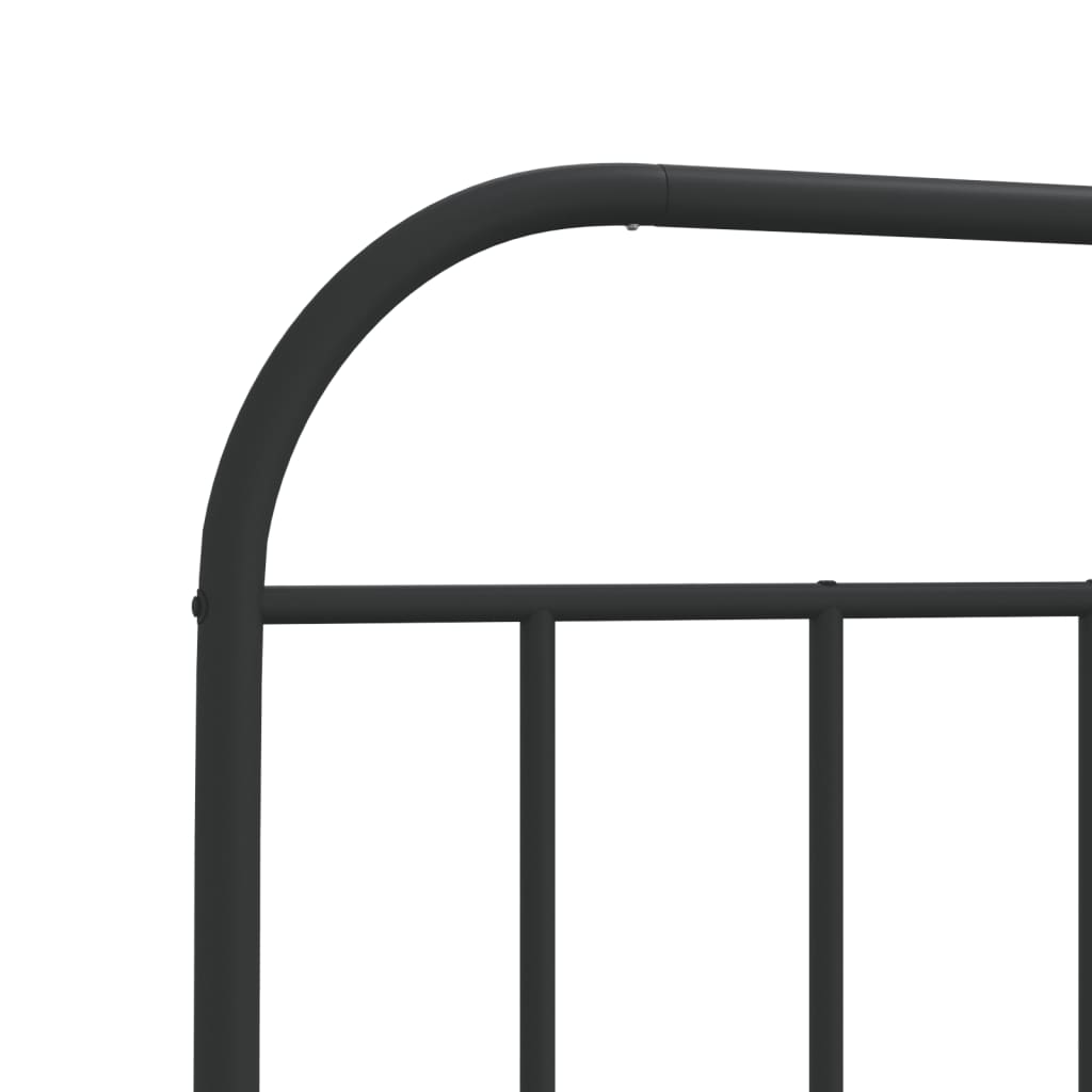 vidaXL Ersatz-Kopfteil Metall Schwarz 90 cm