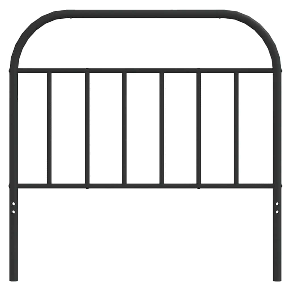 vidaXL Ersatz-Kopfteil Metall Schwarz 100 cm