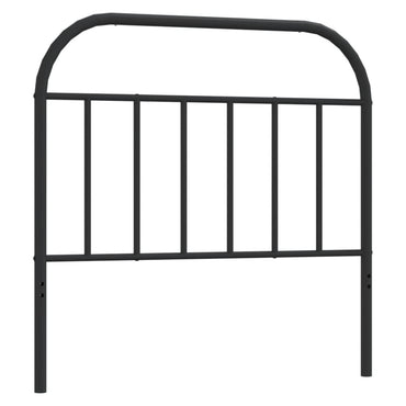 vidaXL Ersatz-Kopfteil Metall Schwarz 107 cm