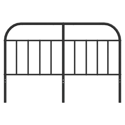 vidaXL Ersatz-Kopfteil Metall Schwarz 135 cm