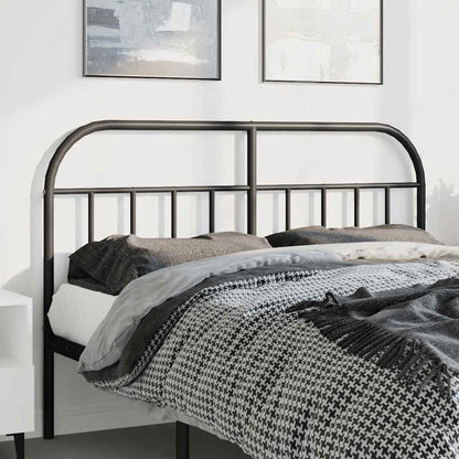 vidaXL Ersatz-Kopfteil Metall Schwarz 135 cm