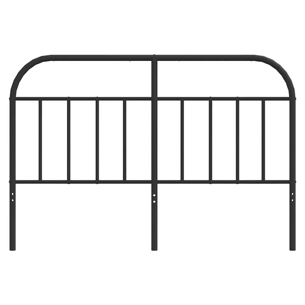 vidaXL Ersatz-Kopfteil Metall Schwarz 140 cm