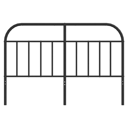 vidaXL Ersatz-Kopfteil Metall Schwarz 140 cm