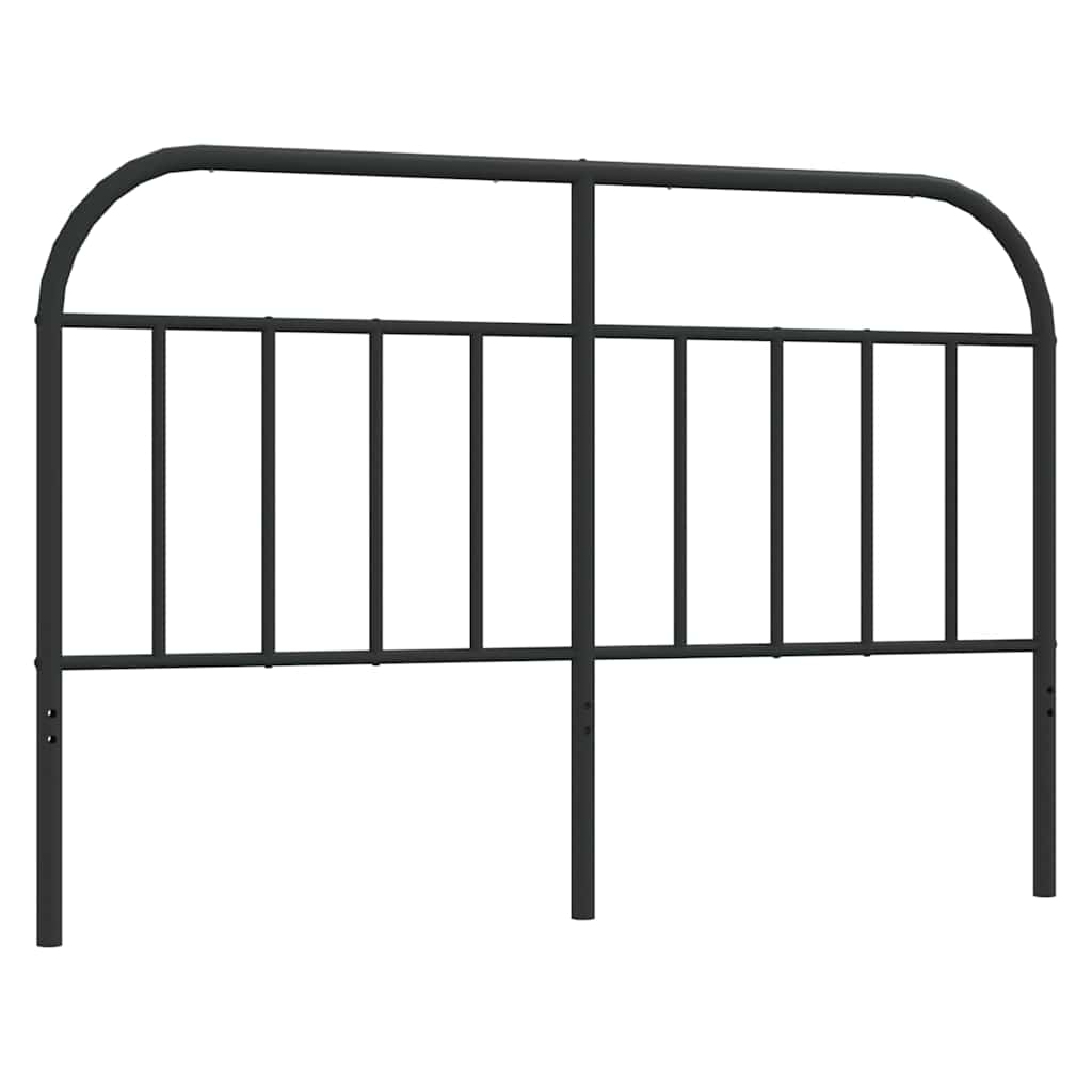 vidaXL Ersatz-Kopfteil Metall Schwarz 150 cm