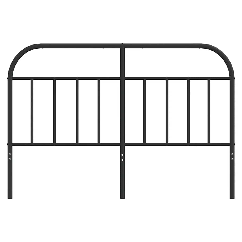vidaXL Ersatz-Kopfteil Metall Schwarz 150 cm