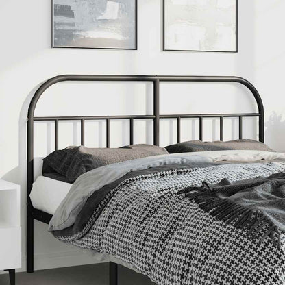 vidaXL Ersatz-Kopfteil Metall Schwarz 150 cm
