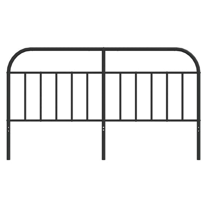 vidaXL Kopfteil Metall Schwarz 160 cm
