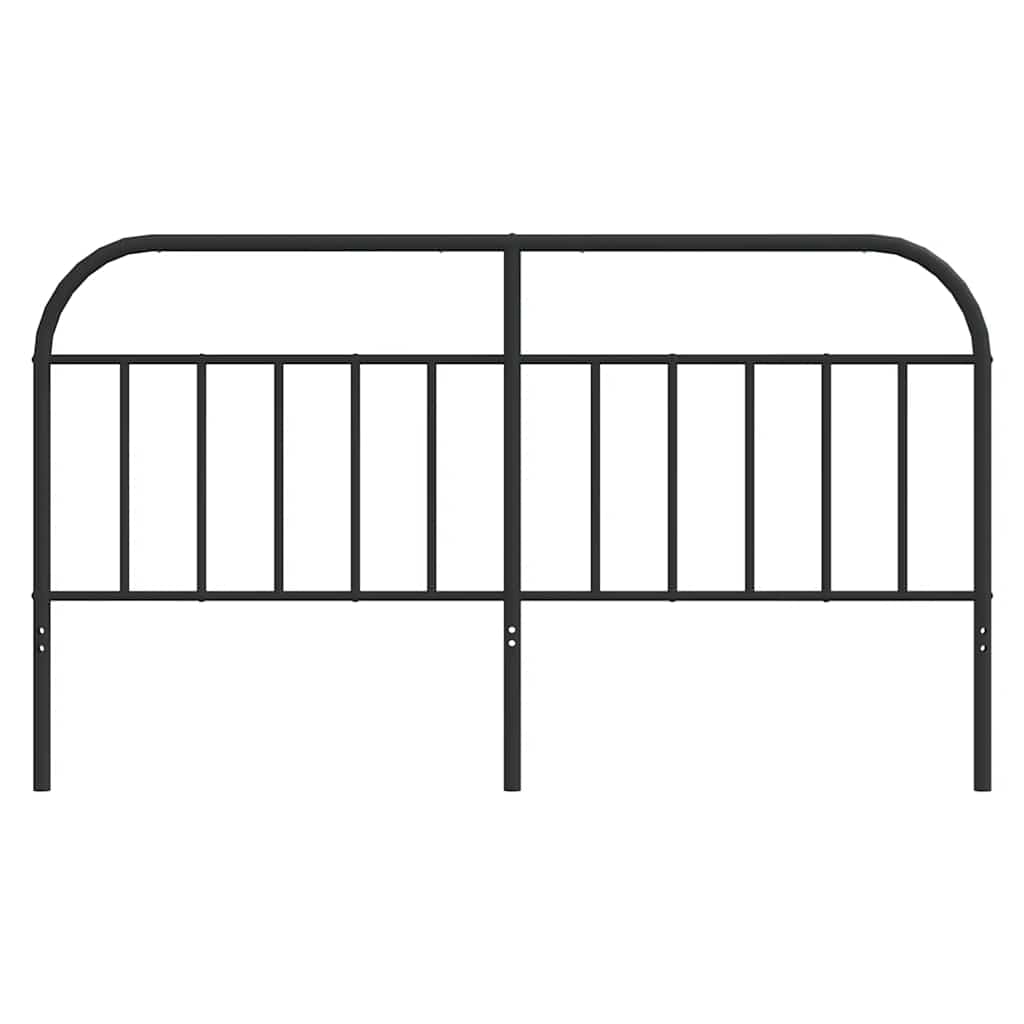 vidaXL Ersatz-Kopfteil Metall Schwarz 180 cm