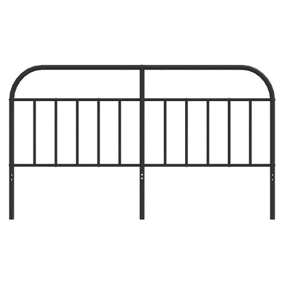 vidaXL Ersatz-Kopfteil Metall Schwarz 180 cm
