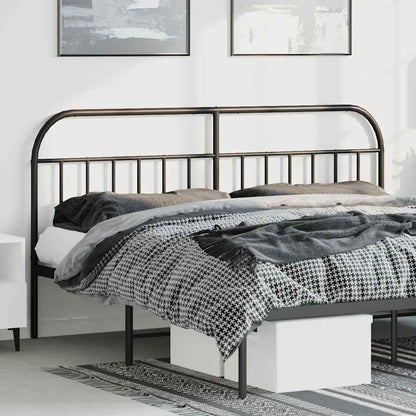 vidaXL Ersatz-Kopfteil Metall Schwarz 180 cm