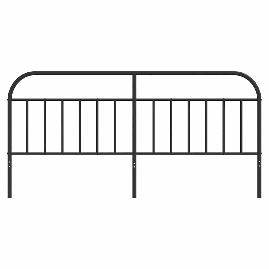 vidaXL Ersatz-Kopfteil Metall Schwarz 193 cm