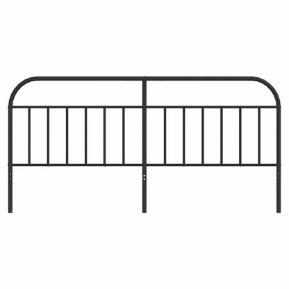 vidaXL Ersatz-Kopfteil Metall Schwarz 193 cm