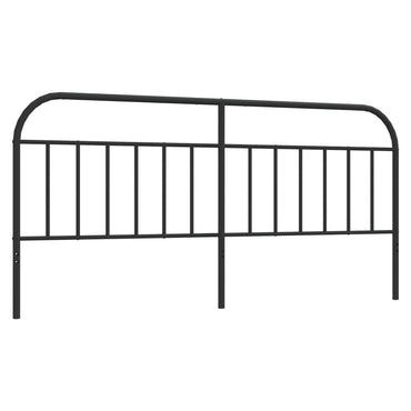 vidaXL Ersatz-Kopfteil Metall Schwarz 200 cm
