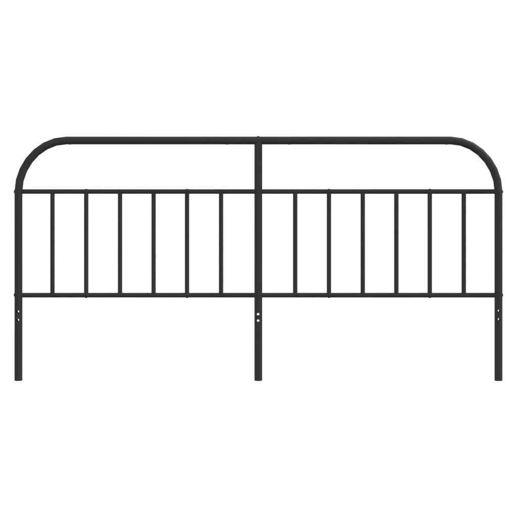 vidaXL Ersatz-Kopfteil Metall Schwarz 200 cm