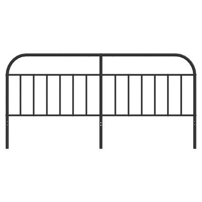 vidaXL Ersatz-Kopfteil Metall Schwarz 200 cm