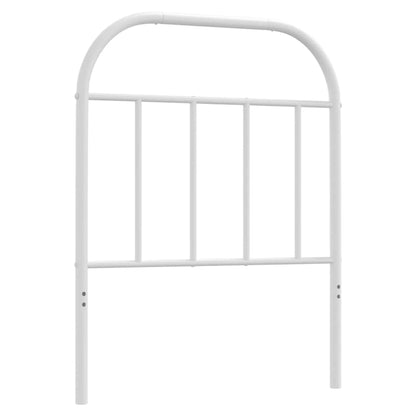 vidaXL Ersatz-Kopfteil Metall Weiß 75 cm