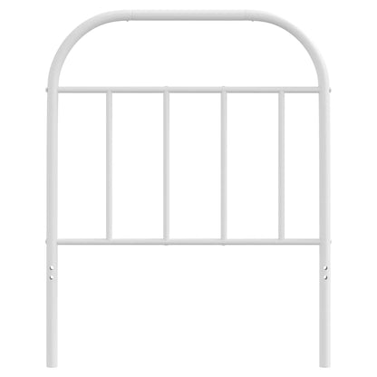 vidaXL Ersatz-Kopfteil Metall Weiß 75 cm