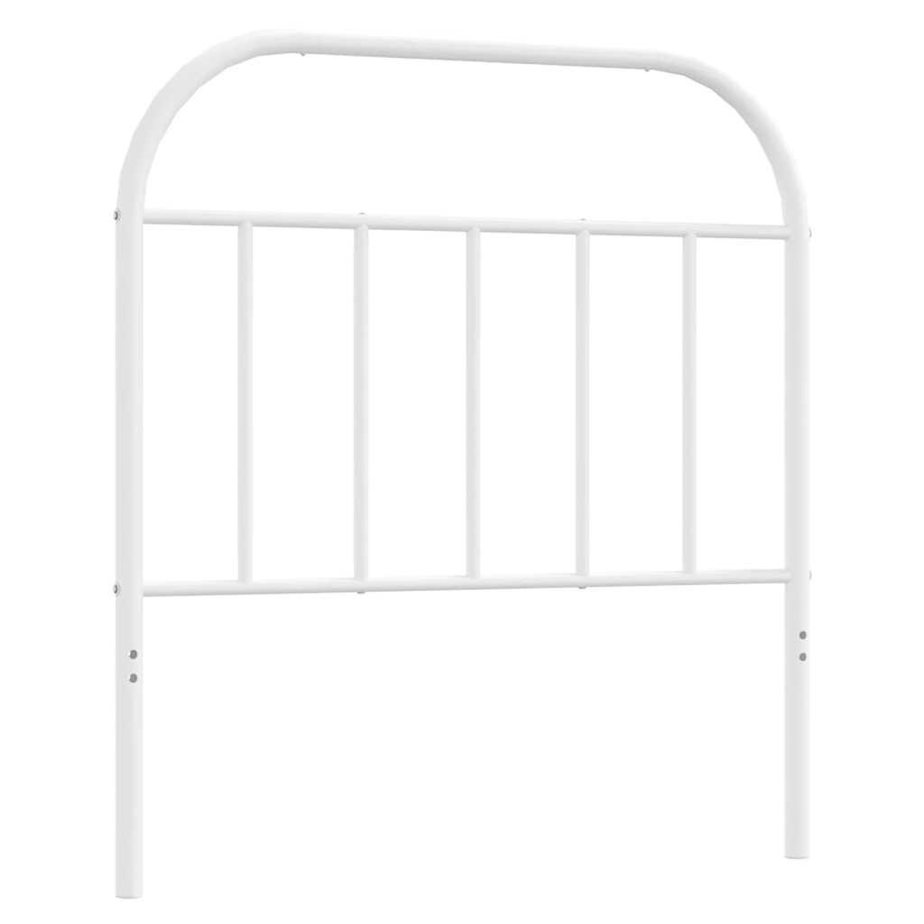 vidaXL Ersatz-Kopfteil Metall Weiß 90 cm