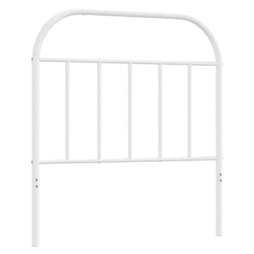 vidaXL Ersatz-Kopfteil Metall Weiß 90 cm
