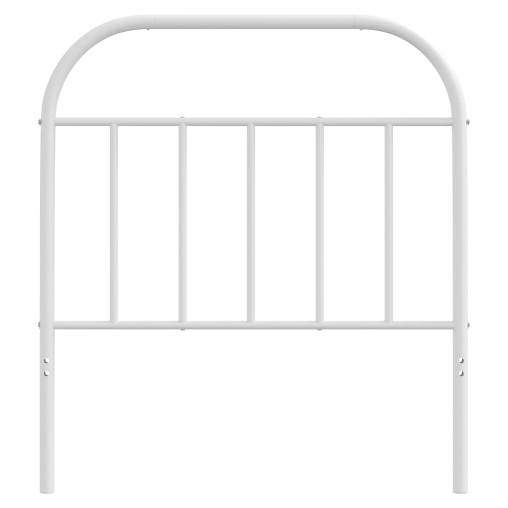 vidaXL Ersatz-Kopfteil Metall Weiß 90 cm