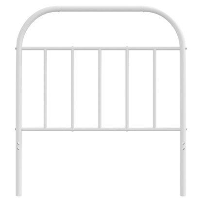 vidaXL Ersatz-Kopfteil Metall Weiß 90 cm