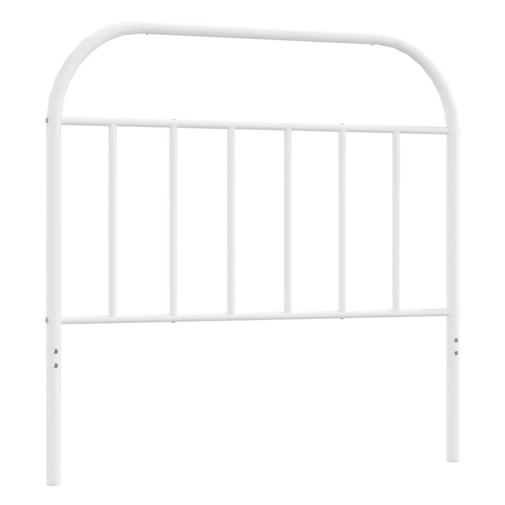 vidaXL Ersatz-Kopfteil Metall Weiß 100 cm