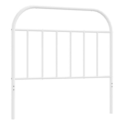 vidaXL Ersatz-Kopfteil Metall Weiß 100 cm