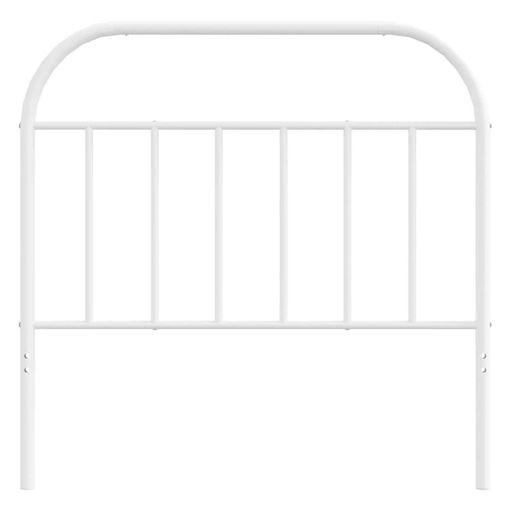 vidaXL Ersatz-Kopfteil Metall Weiß 100 cm