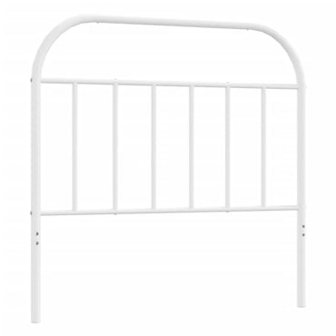 vidaXL Ersatz-Kopfteil Metall Weiß 107 cm