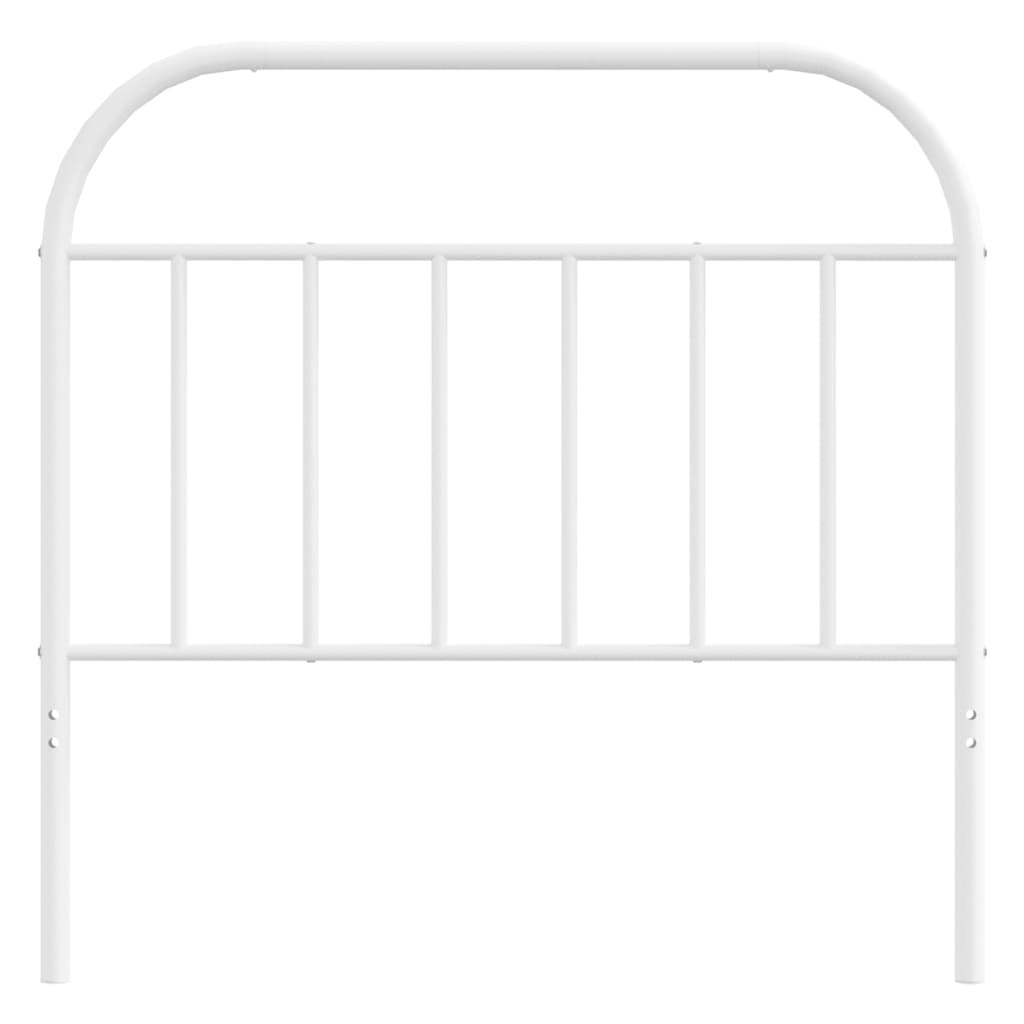 vidaXL Ersatz-Kopfteil Metall Weiß 107 cm