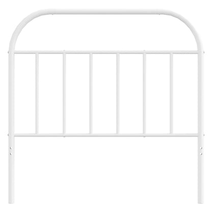 vidaXL Ersatz-Kopfteil Metall Weiß 107 cm