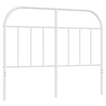 vidaXL Ersatz-Kopfteil Metall Weiß 120 cm