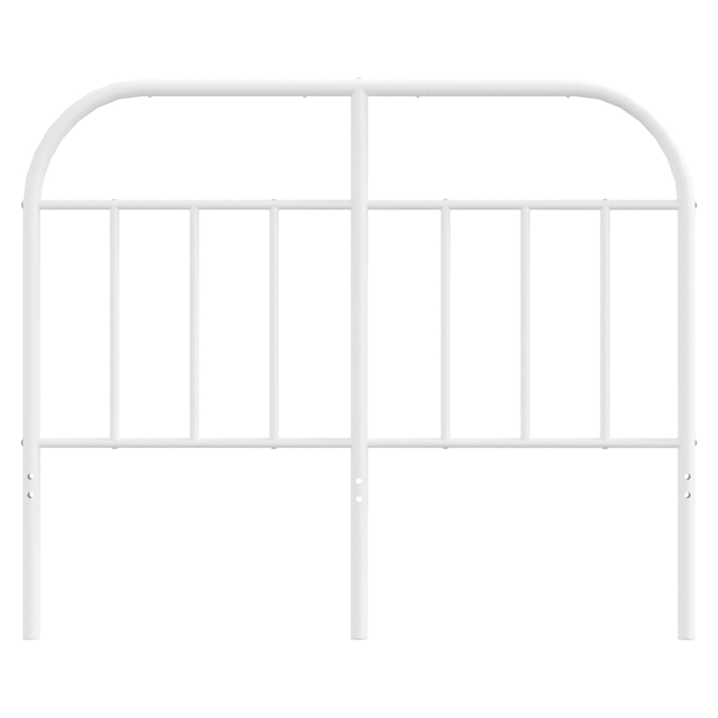 vidaXL Ersatz-Kopfteil Metall Weiß 120 cm