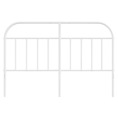 vidaXL Ersatz-Kopfteil Metall Weiß 135 cm