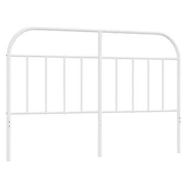 vidaXL Ersatz-Kopfteil Metall Weiß 150 cm