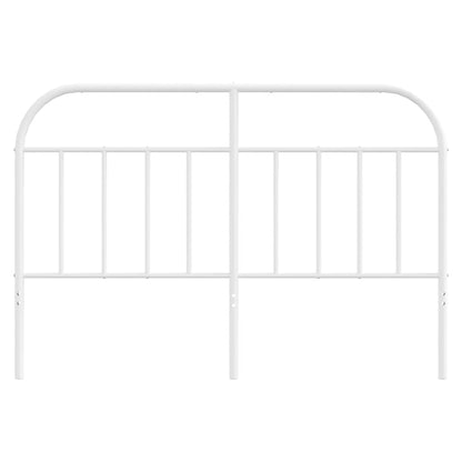 vidaXL Ersatz-Kopfteil Metall Weiß 150 cm