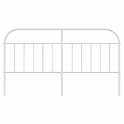 vidaXL Ersatz-Kopfteil Metall Weiß 160 cm