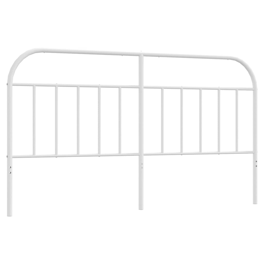 vidaXL Ersatz-Kopfteil Metall Weiß 180 cm