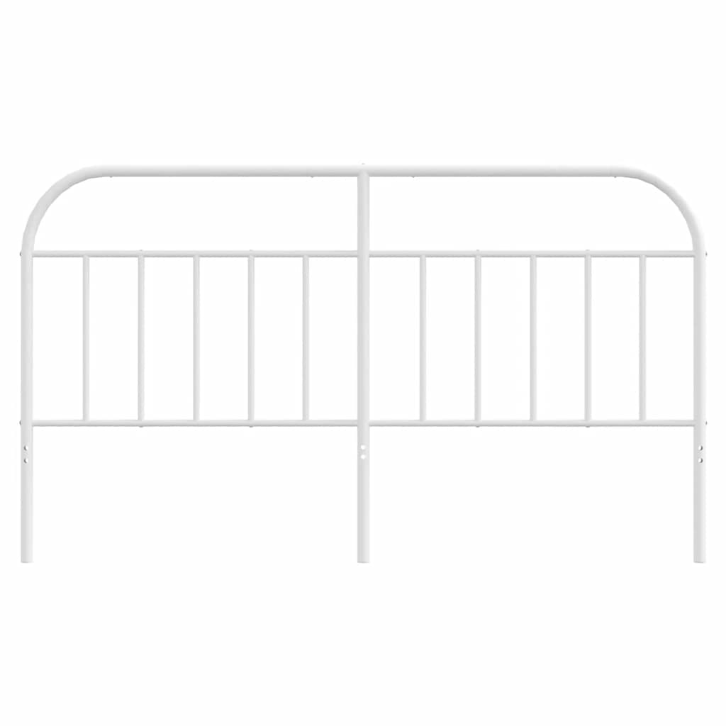 vidaXL Ersatz-Kopfteil Metall Weiß 180 cm