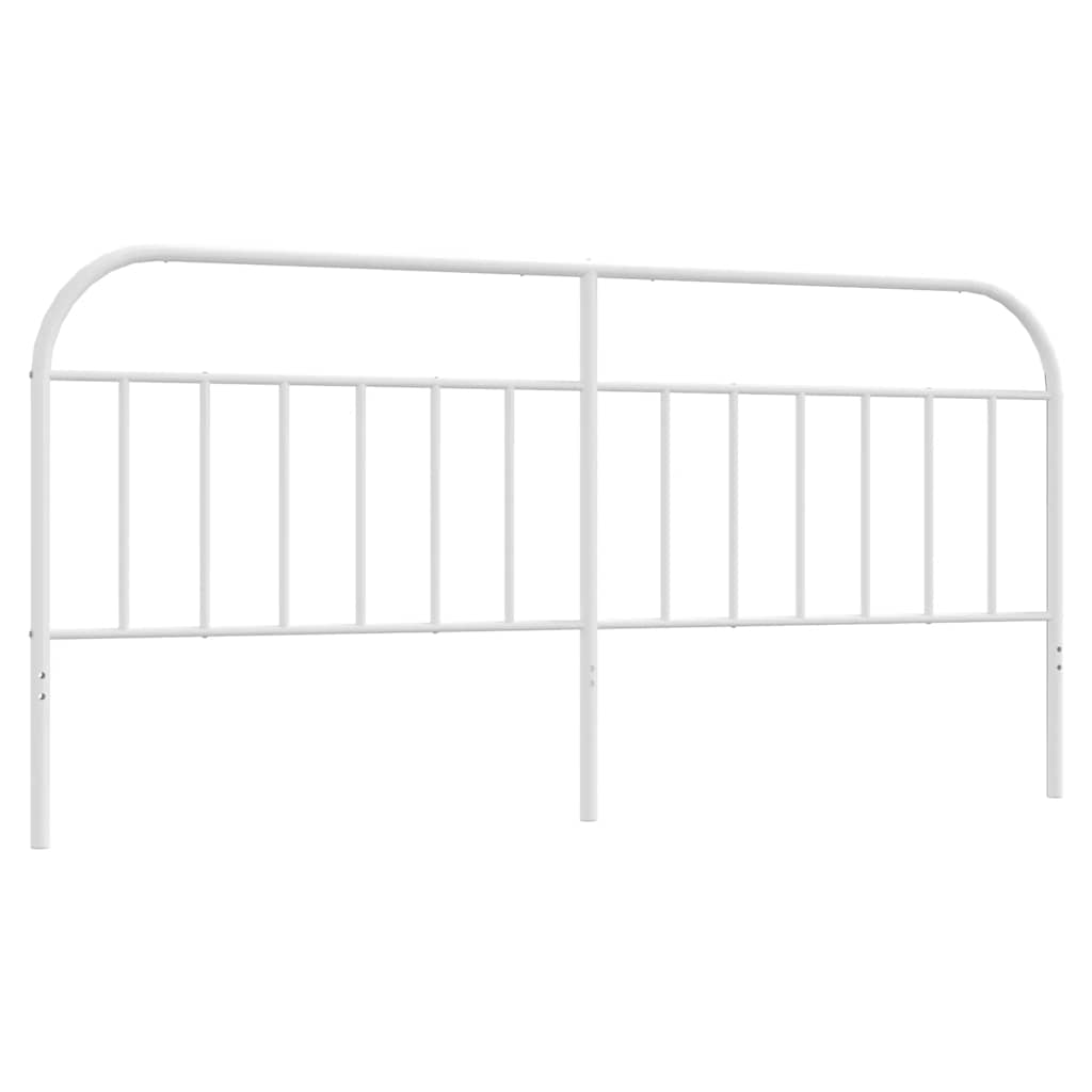 vidaXL Ersatz-Kopfteil Metall Weiß 193 cm
