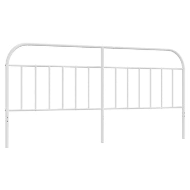 vidaXL Ersatz-Kopfteil Metall Weiß 193 cm
