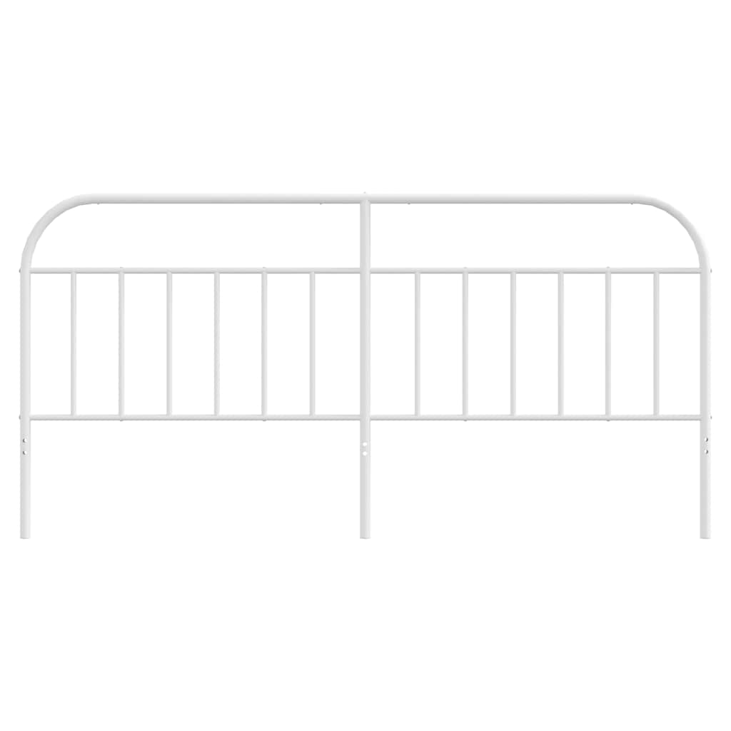 vidaXL Ersatz-Kopfteil Metall Weiß 193 cm