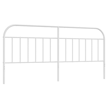 vidaXL Ersatz-Kopfteil Metall Weiß 200 cm