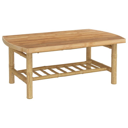 vidaXL Garten-Couchtisch 90x55x37 cm Bambus