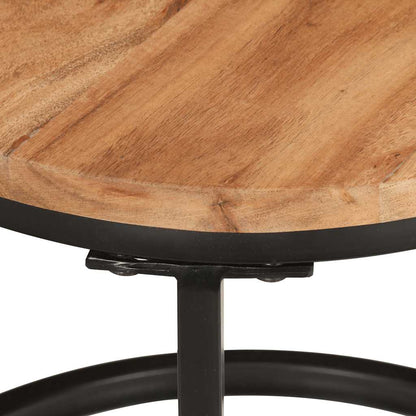 vidaXL Tables gigognes 3 pcs Bois d'acacia massif