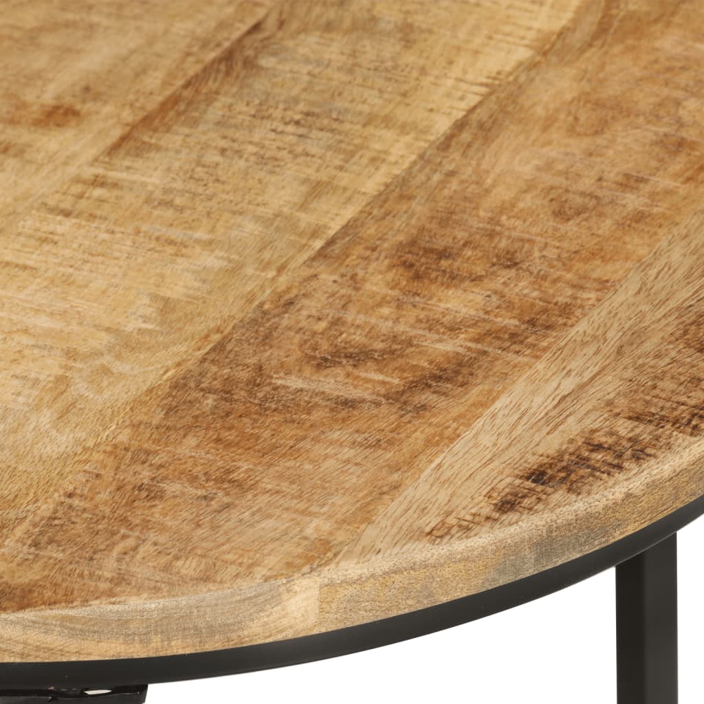 vidaXL Tables gigognes 3 pcs Bois de manguier massif brut