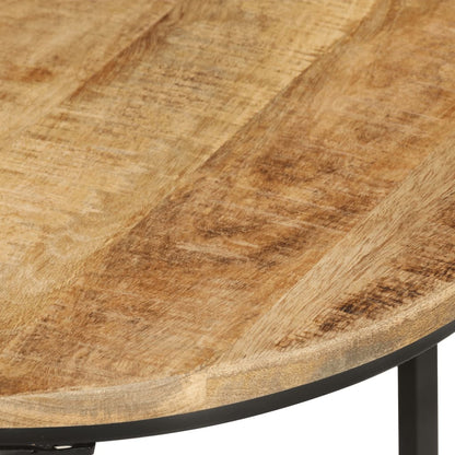 vidaXL Tables gigognes 3 pcs Bois de manguier massif brut