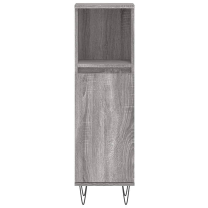 vidaXL Ensemble de meubles de salle de bain 3 pcs Gris Aggloméré Sonoma